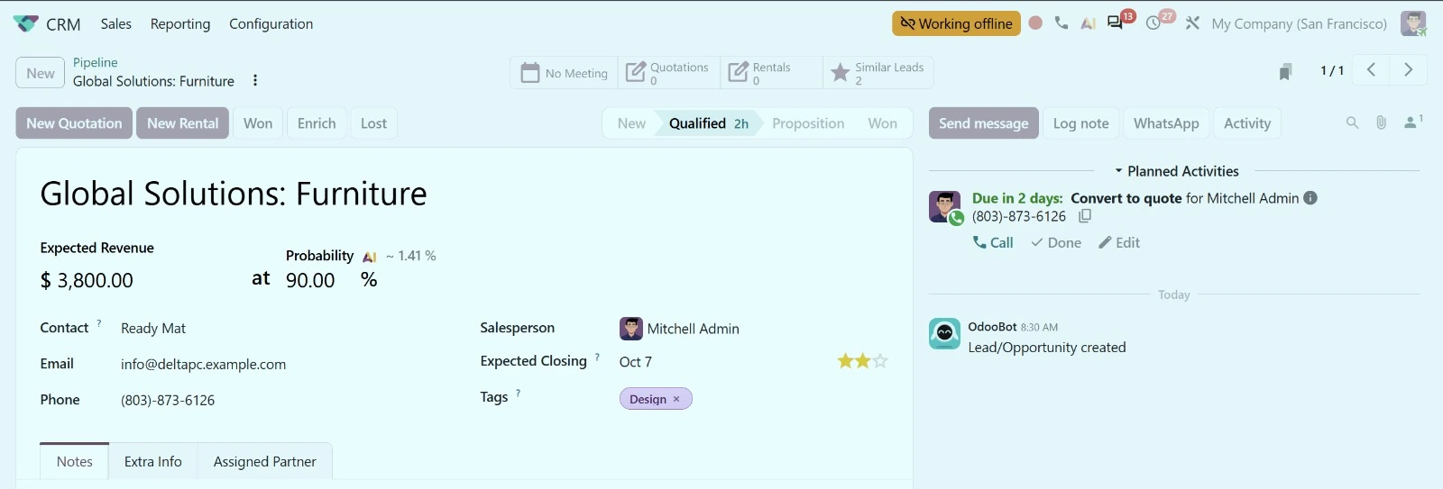 Odoo nově v offline režimu
