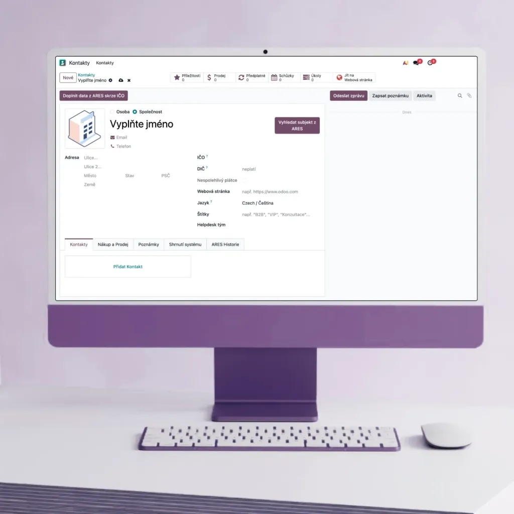 ARES integrace + roční licence